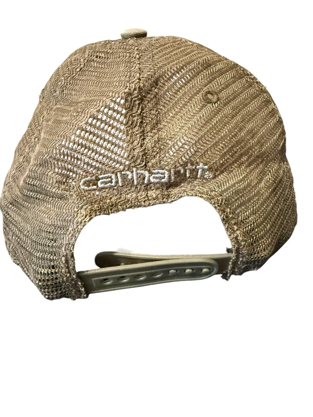 Carhartt Khaki Olive Canvas Logo Patch Baseball Cap